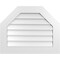 Ekena Millwork Octagonal Top Surface Mount PVC Gable Vent w/ 3-1/2"W x 1"P Standard Frame, 30"W x 24"H GVPOT30X2401SN - alternate 1
